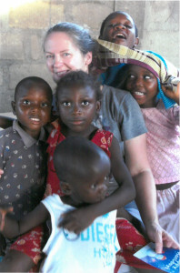 Robin with Kids at JCC